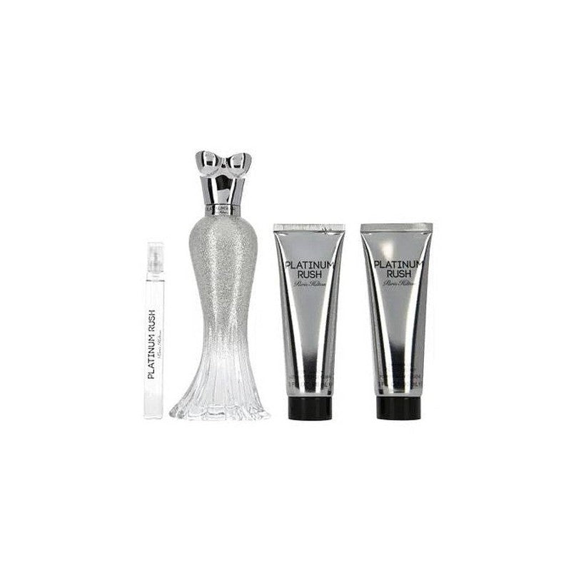 Set Paris Hilton Platinum Rush 100Ml + Bl 90Ml + Sg 90Ml + 10Ml
