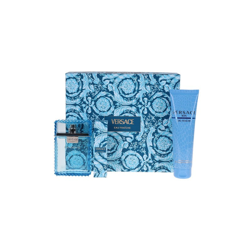 Set Versace Eau Fraiche EDT 100 Ml + Tube Perfumed Bath And Shower Gel 150 Ml + Travel Spray EDT 10 M