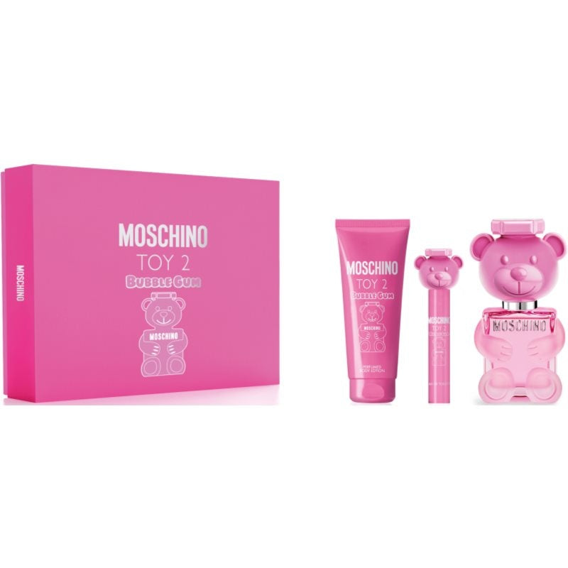 Set Moschino Bubble Gum EDT 100Ml + Bl 100Ml + EDT 10Ml