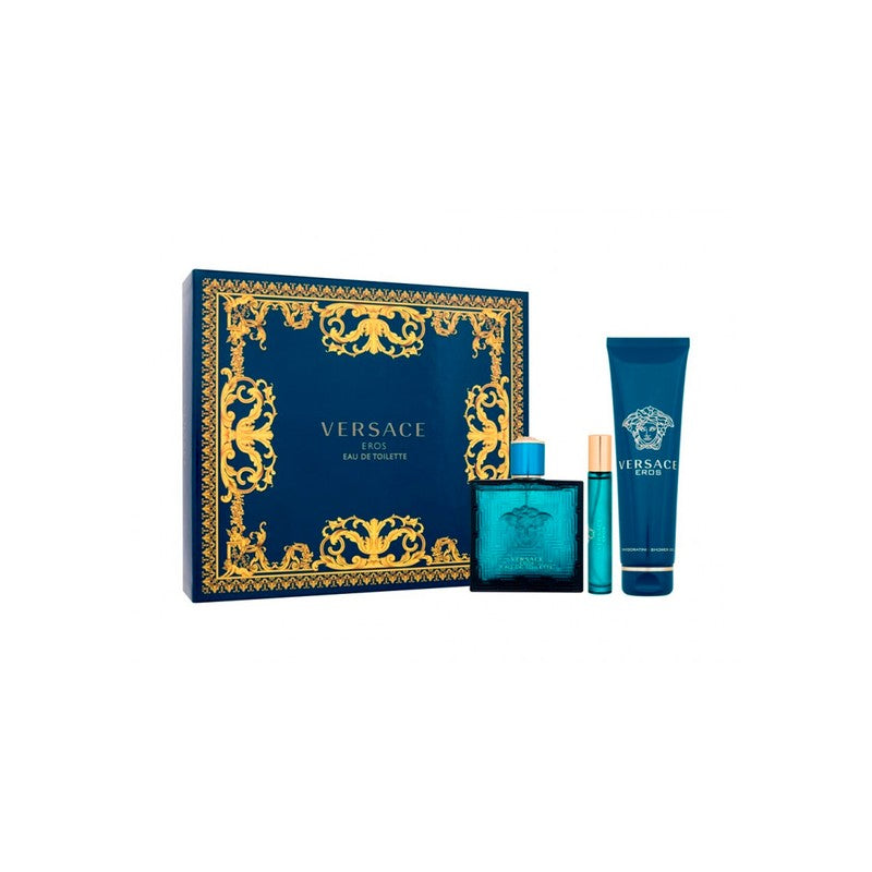 Versace Eros EDT Set EDT100+Bsg150+EDT5