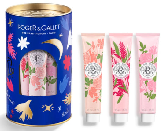 Roger Y Gallet Set Xmas 3 H Cr Fdf/Gin/Ros 24