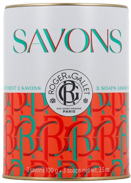 Roger Y Gallet - Set Xmas 3Soap Fdf/Ging/Ros 24