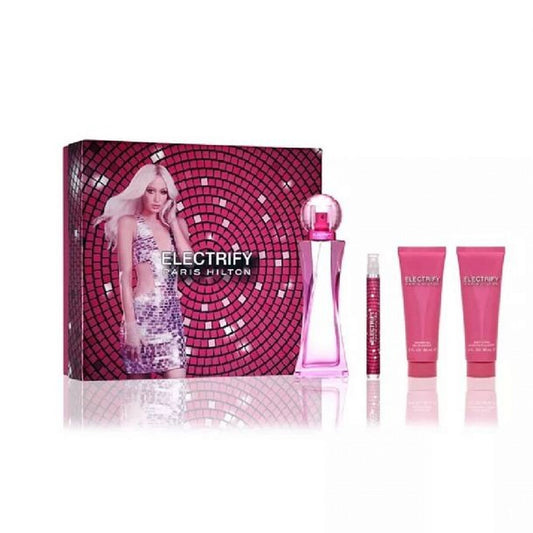 Set Paris Hilton Electrify Women EDP 4Pc