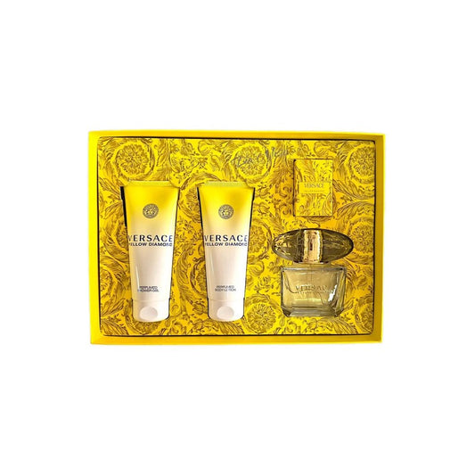 Versace Yellow Diamond Set EDT 90 + Body Lotion 100 + Bath Shower Gel 100 + EDT 5