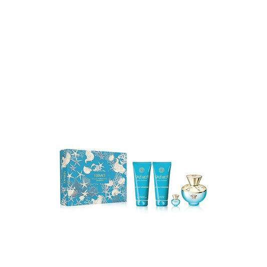 Versace Dylan Turquoise Set EDT 100 + Bath Shower Gel 100 + Body Gel 100 + EDT 5