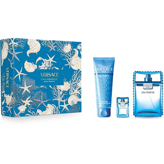 Versace Eau Fraiche Set EDT 100 + Bath Shower Gel 150 + EDT 5
