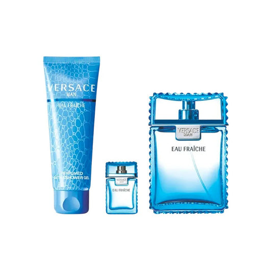 Versace Eau Fraiche Set EDT 100 + Bath Shower Gel 150 + EDT 5