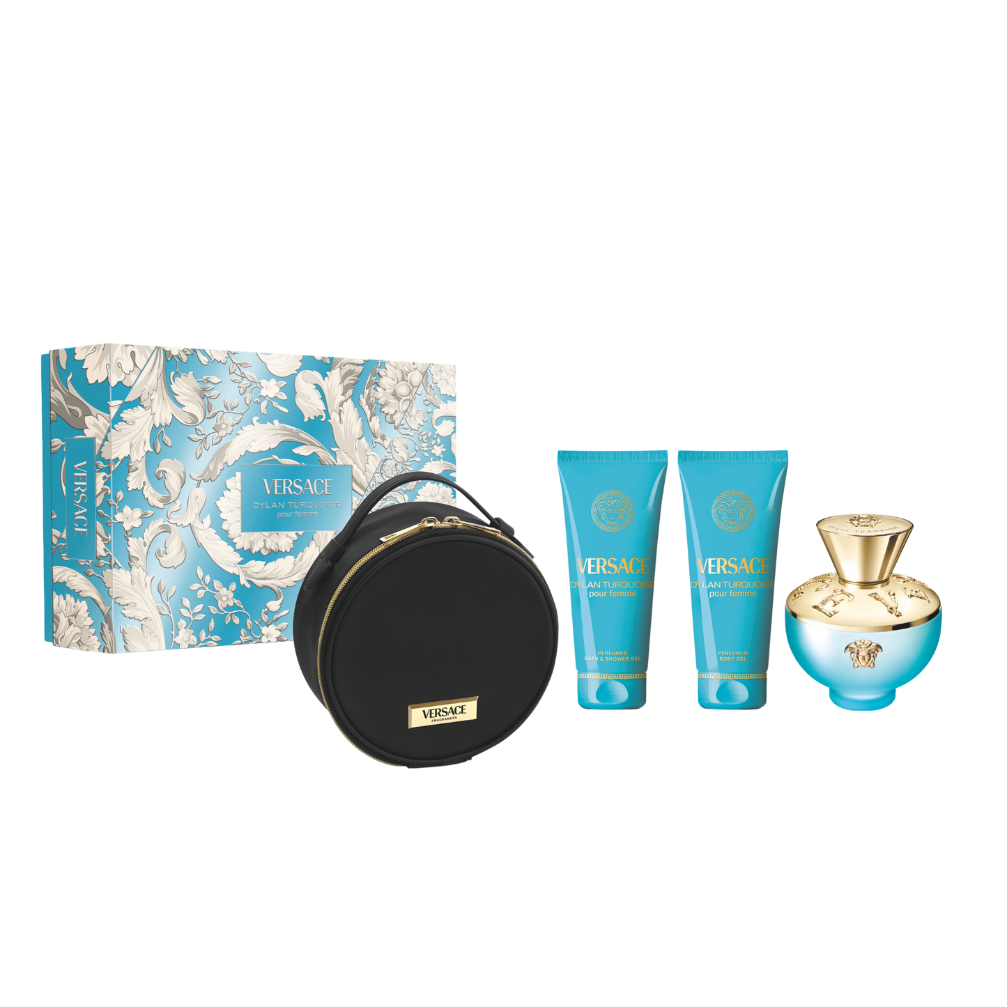 Versace Dylan Turquoise Set EDT100+Bath&Shower Gel100+Bg100+Gwp