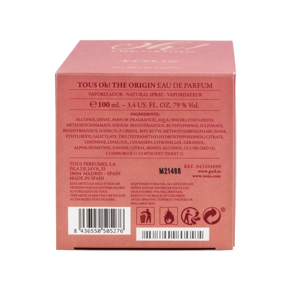 Tous Oh!The Origin Woman EDP 100Ml
