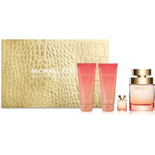 Set Michael Kors Wonderlust EDP 100Ml + Bl 100Ml + Sg 100Ml + EDP 10Ml